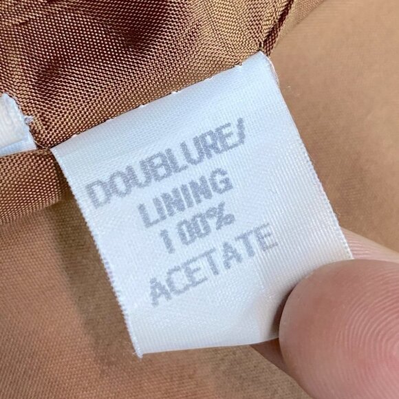 Vintage Traditions tan burgundy houndstooth blazer 14. - Picture 8 of 13